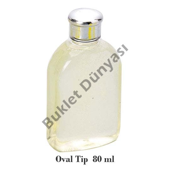 Oval tip pet şişe 80 ml
